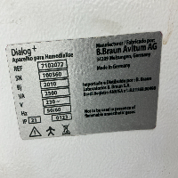 Bbraun Dialog+ Evo - Dialysis image 0